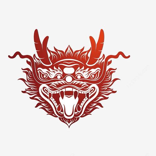 中国风复古龙头图腾矢量图高清素材 中国风 剪纸 图案 图腾 矢量图 窗